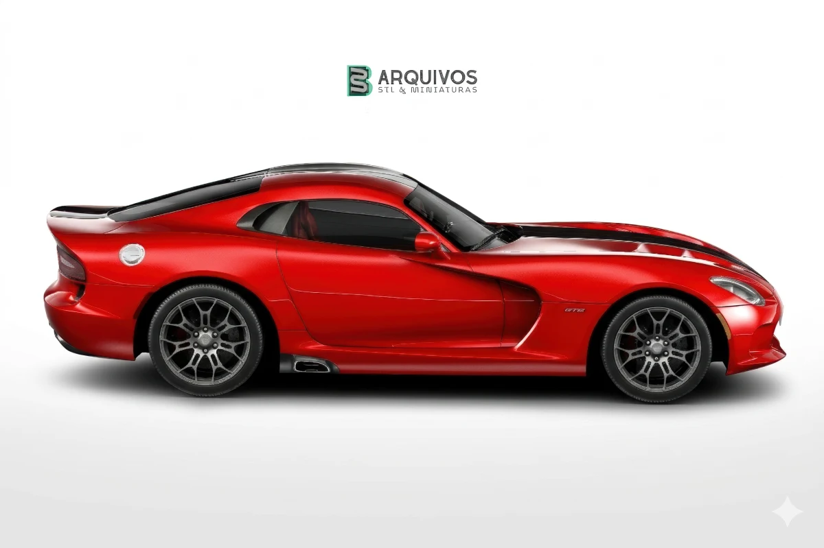 Modelo 3D STL - Dodge SRT Viper 2013 — foto 4